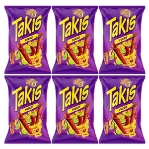Produkt TAKIS 6x Chipsy kukurydziane TAKIS Fuego o smaku papryki chili i limonki 100 g K_003696_6