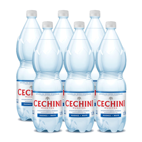 Produkt CECHINI MUSZYNA 6x Woda niskonasycona CECHINI MUSZYNA wysokozmineralizowana 1,75l KAUCJA K_004823_6