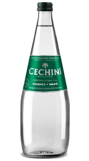 Produkt CECHINI MUSZYNA 6x Woda niskonasycona CECHINI MUSZYNA wysokozmineralizowana - szklana 0,7l K_004801_6