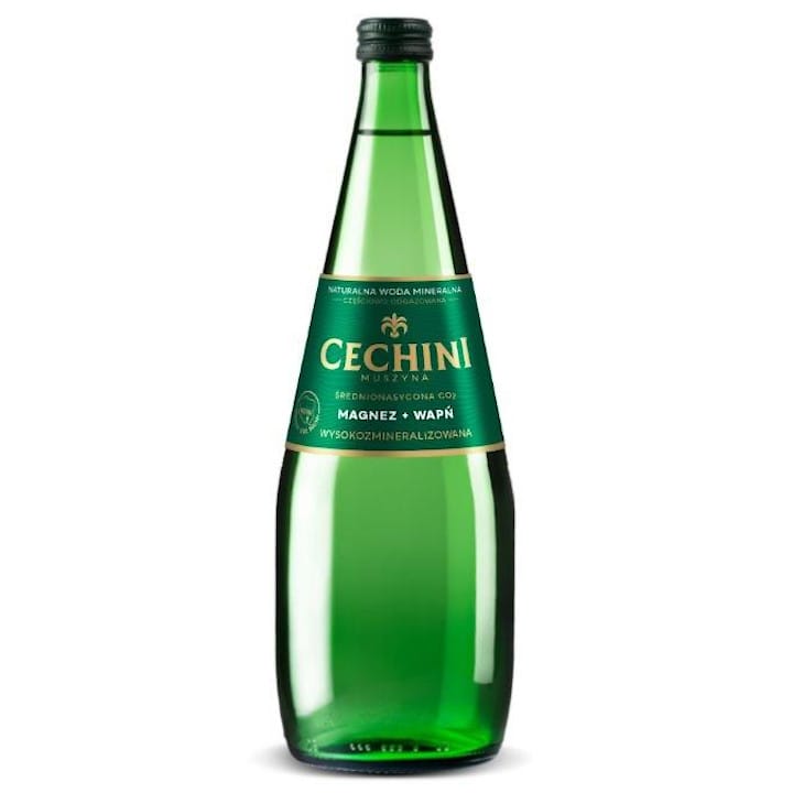 Produkt CECHINI MUSZYNA 6x Woda średnionasycona CECHINI MUSZYNA wysokozmineralizowana - szklana 0,7l K_004799_6