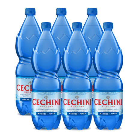 Produkt CECHINI MUSZYNA 6x Woda wysokonasycona CECHINI MUSZYNA wysokozmineralizowana 1,75l kaucja K_004824_6