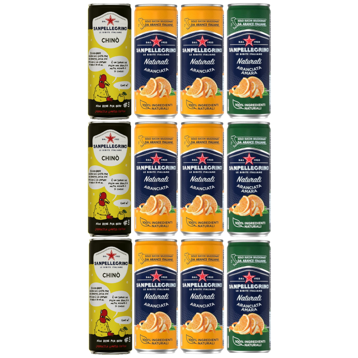 Napój gazowany SAN PELLEGRINO Limonata Aranciata Chino 12x 330 ml
