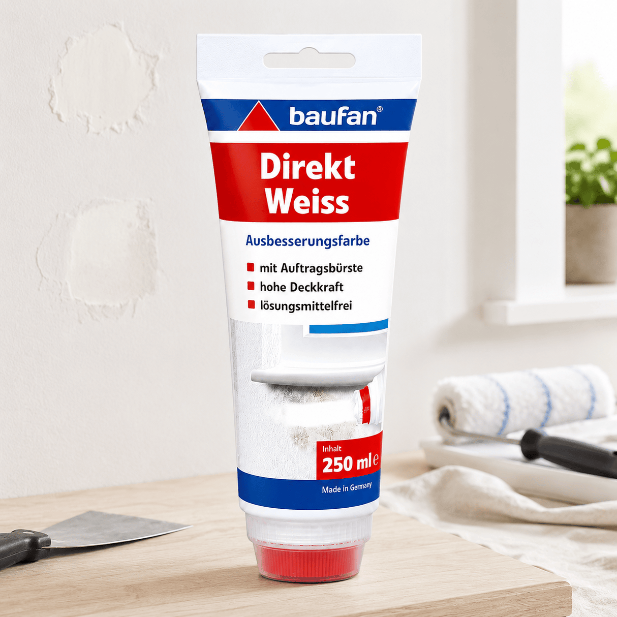 Produkt BAUFAN Biała farba do zaprawek BAUFAN 250ml White Touch-Up Paint 250ml 006137