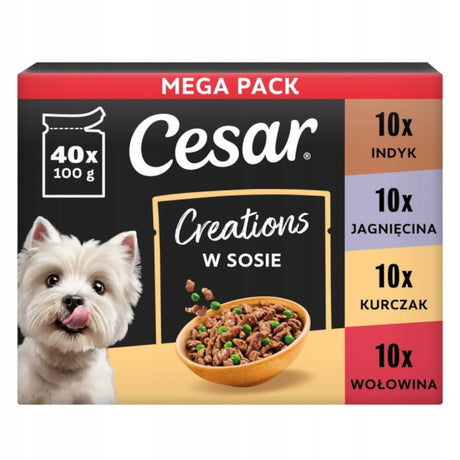 Produkt MARS CESAR 40x100g Creations Mix Karma mokra dla psa 006413