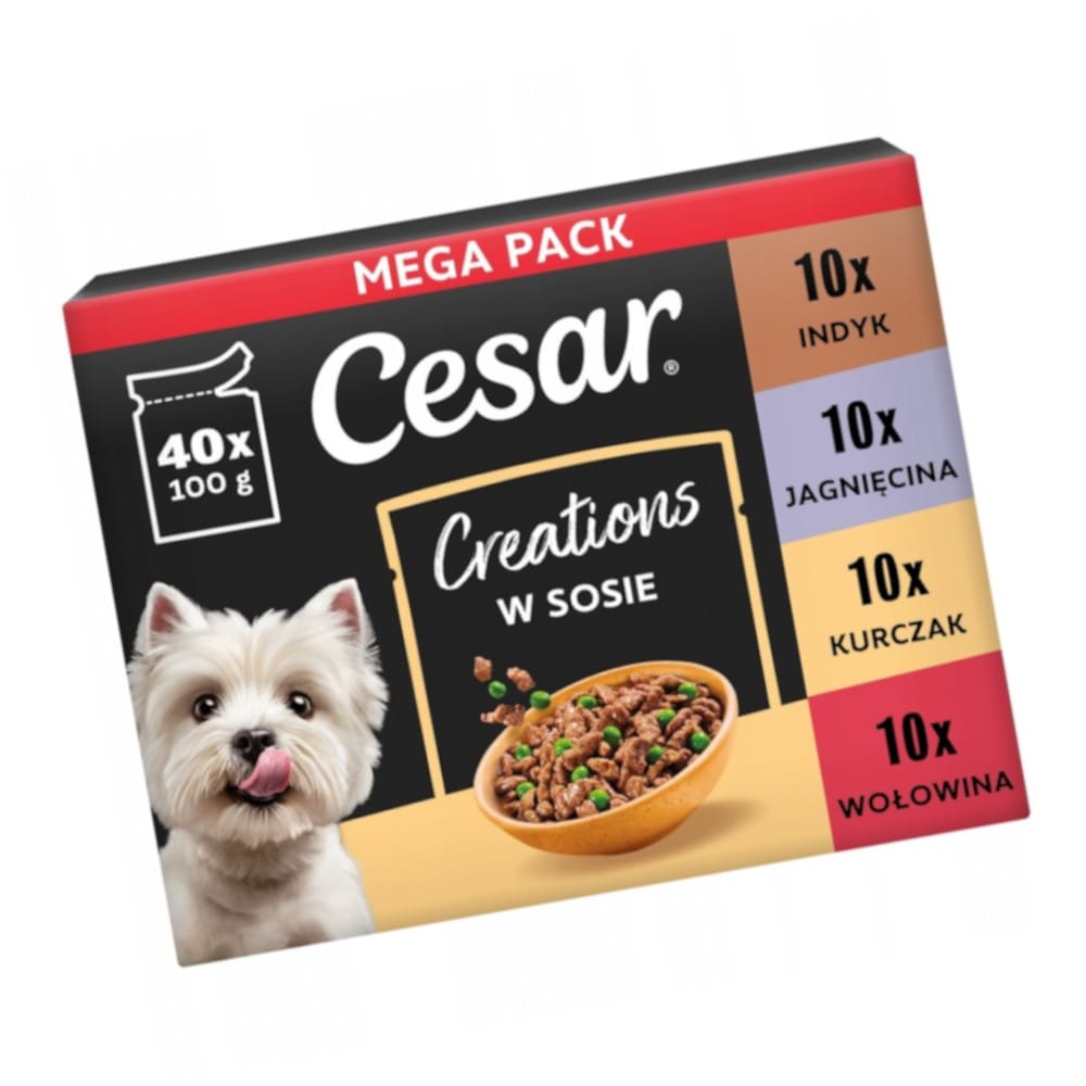 Produkt MARS CESAR 40x100g Creations Mix Karma mokra dla psa 006413
