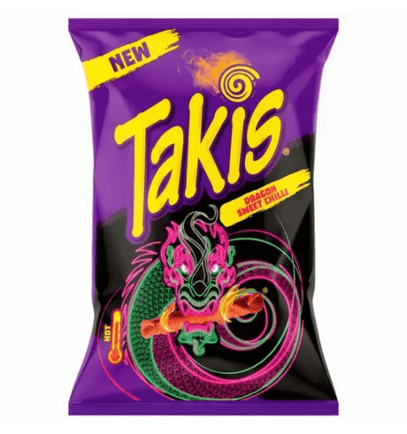 Produkt TAKIS Chipsy 18x Chipsy kukurydziane Tortilla TAKIS Dragon Sweet Chilli 100g K_002610_18