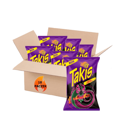 Produkt TAKIS Chipsy 18x Chipsy kukurydziane Tortilla TAKIS Dragon Sweet Chilli 100g K_002610_18