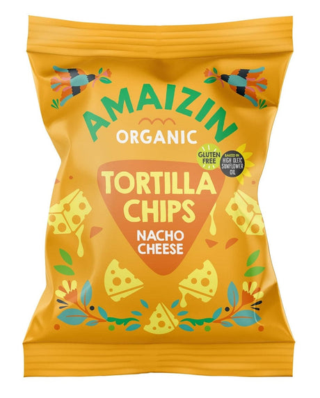 Produkt AMAIZIN (napoje kokosowe, tortilla, chipsy, inne) CHIPSY TORTILLA KUKURYDZIANE SEROWE BEZGLUTENOWE BIO 150 g - AMAIZIN 8717496900081