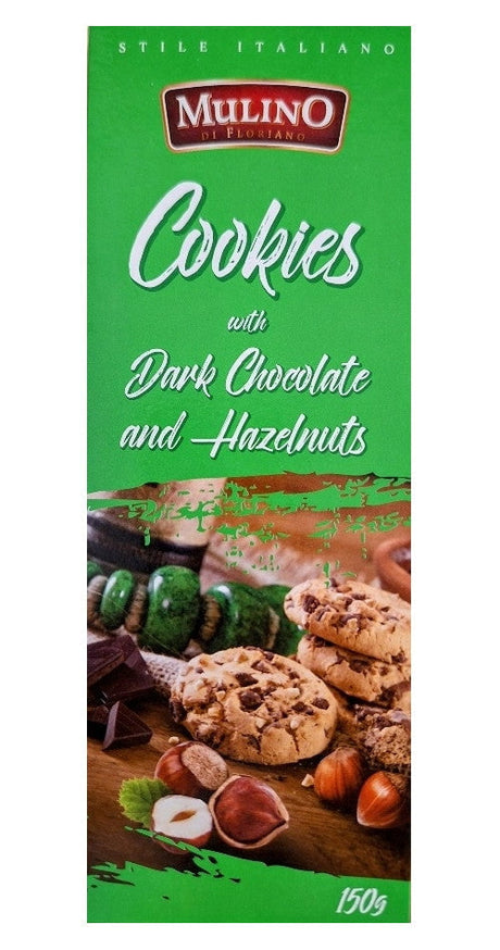 Produkt MULINO Ciastka Ciastka MULINO z ciemną czekoladą i orzechami 150g 029360