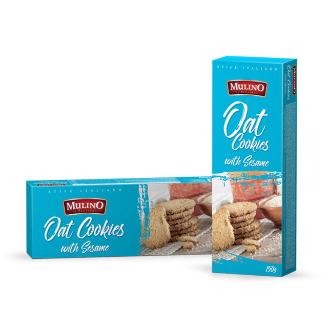 Produkt MULINO Ciastka Ciastka owsiane MULINO z sezamem 150g 035157