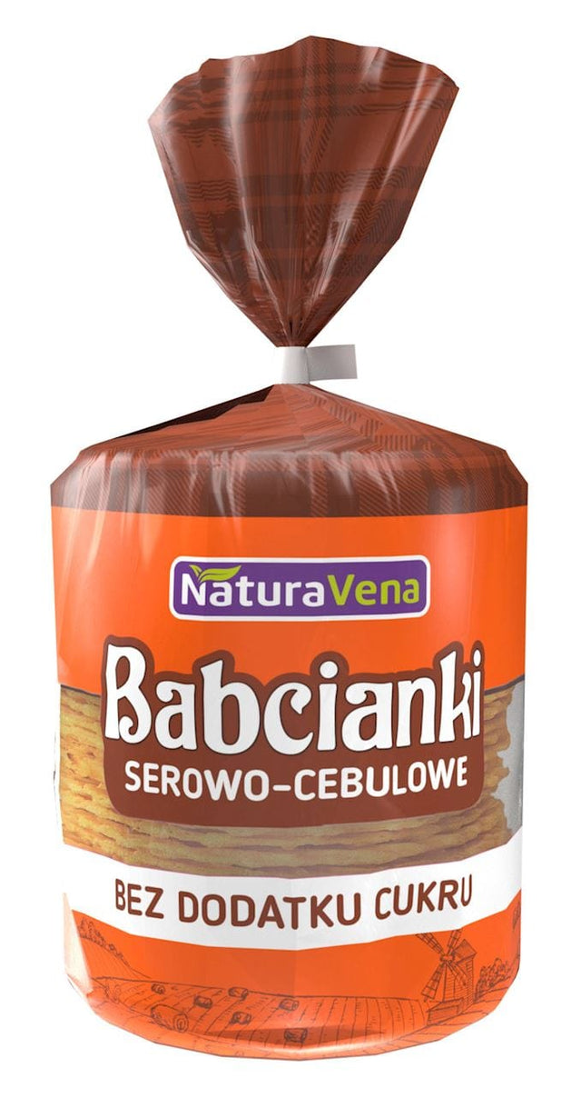 Produkt NATURAVENA Ciastka NATURAVENA Babcianki serowo-cebulowe BEZ DODATKU CUKRÓW 110g 050265