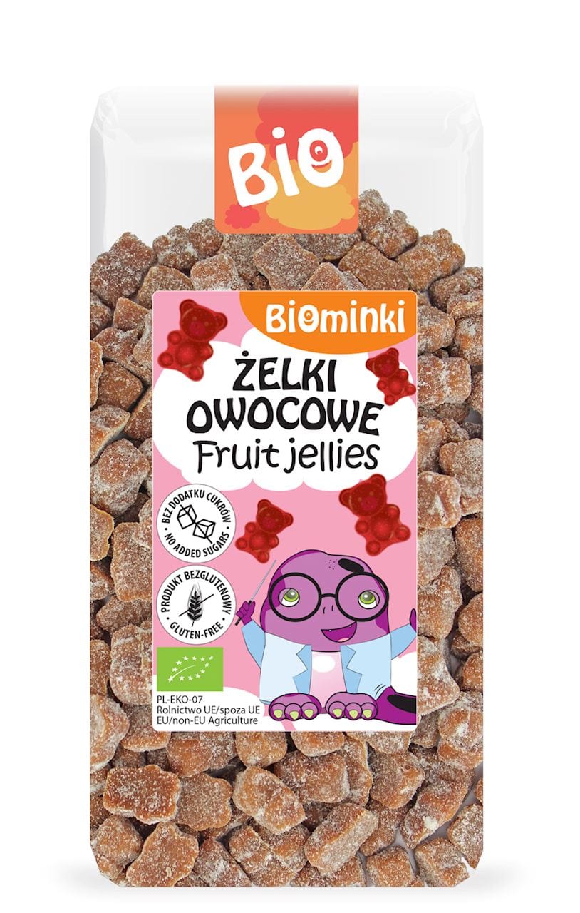 Produkt BIOMINKI Cukierki i żelki BIOMINKI Żelki Owocowe BEZ DODATKU CUKRÓW Jabłko - Truskawka BIO 400 047491