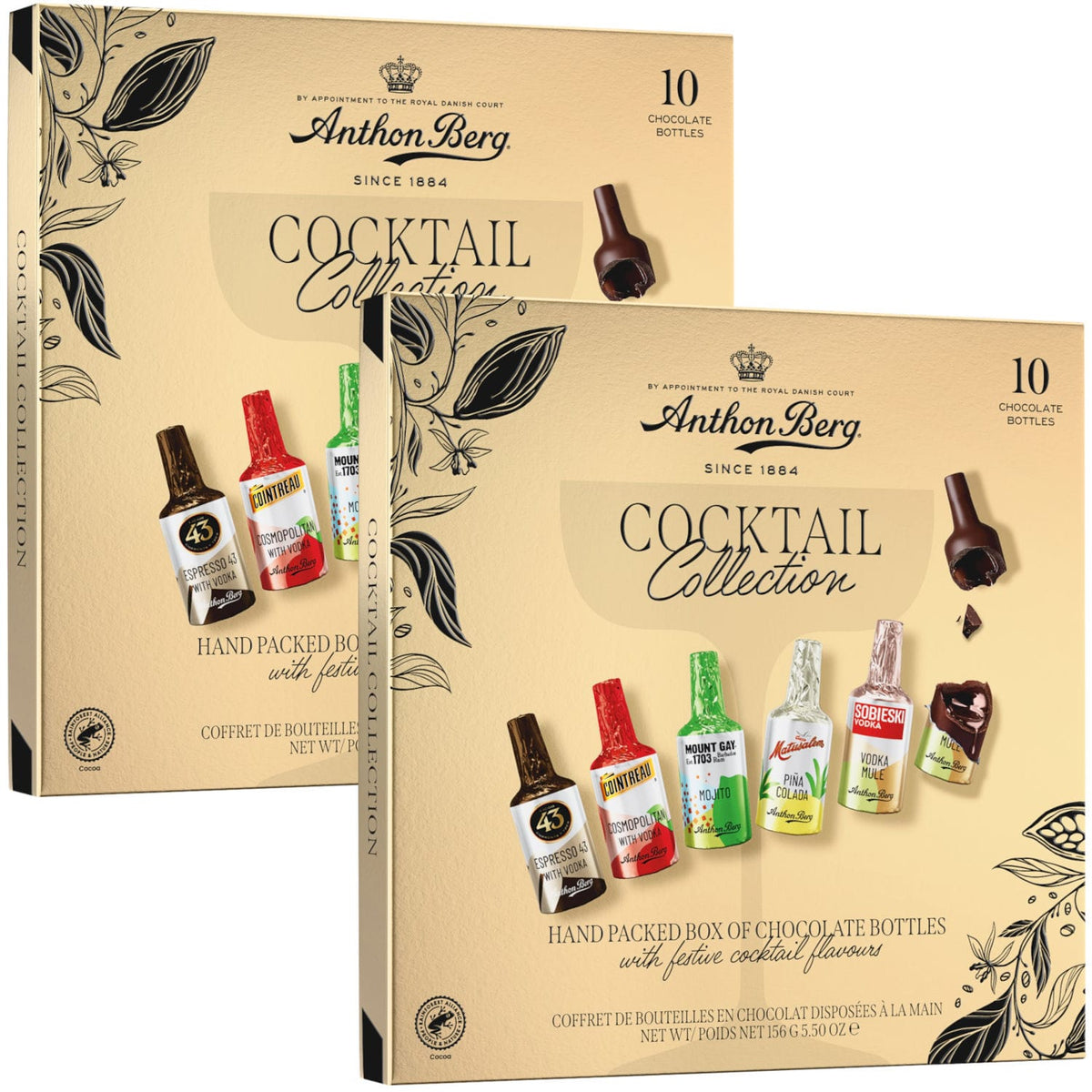 Produkt ANTHON BERG Czekolada 2x Czekoladki z alkoholem Anthon Berg Chocolate Cocktails 10 szt 156g K_006294_2