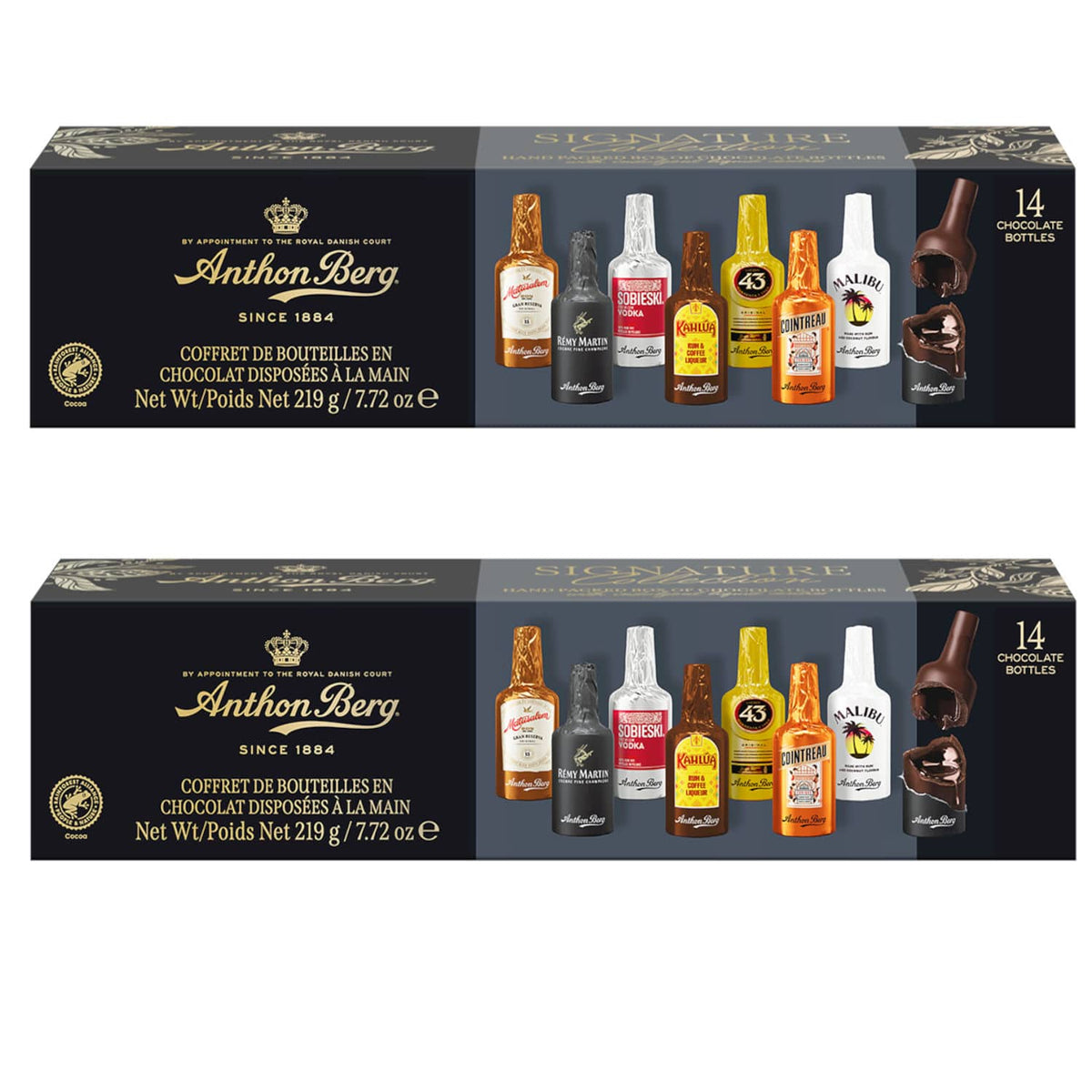 Produkt ANTHON BERG Czekolada 2x Czekoladki z alkoholem Anthon Berg Chocolate Liqueurs 14 szt 218g K_006178_2