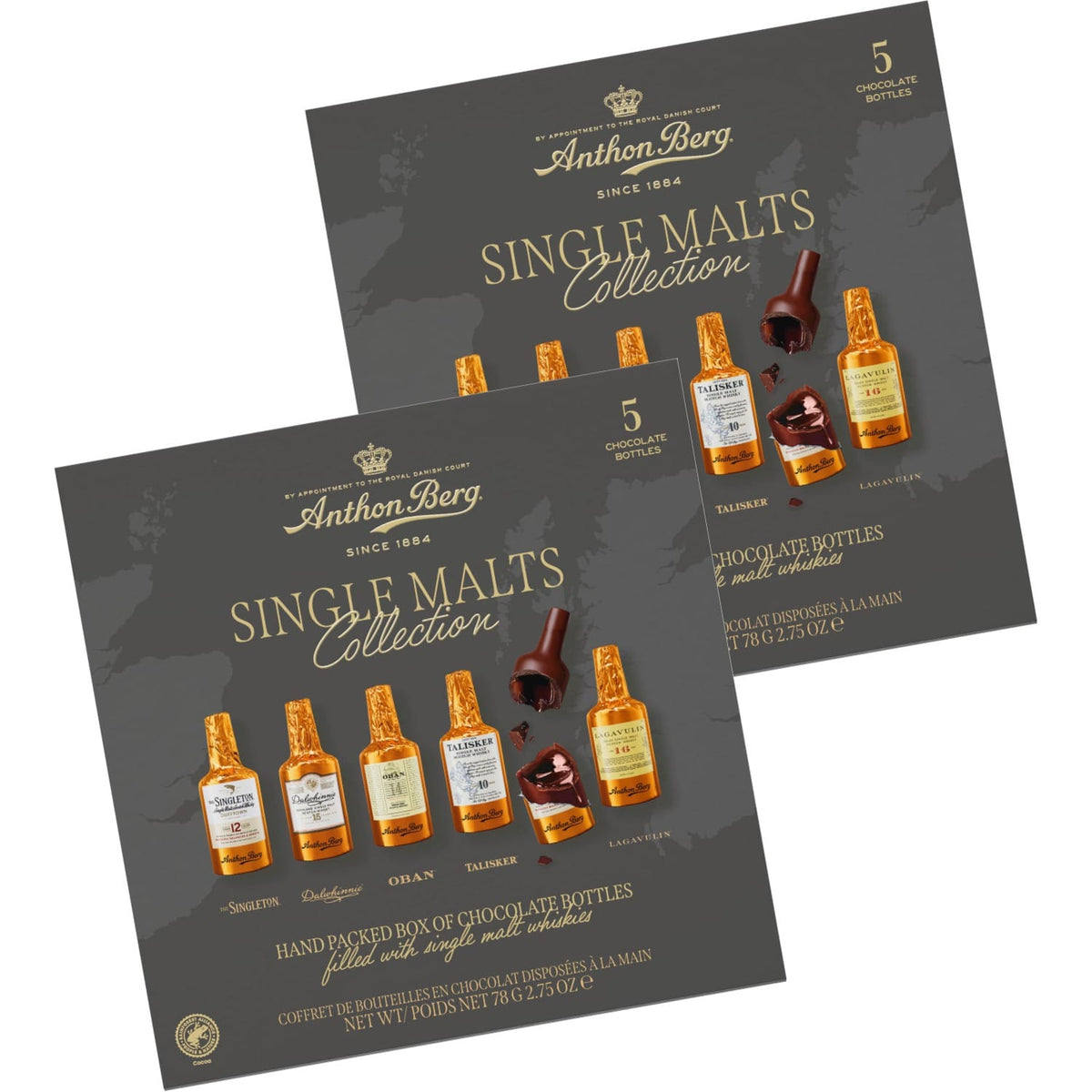 Produkt ANTHON BERG Czekolada 2x Czekoladki z alkoholem Anthon Berg Chocolate Single Malt 5 szt 78g K_006177_2