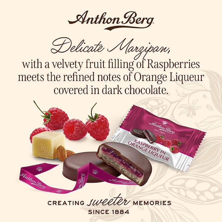 Produkt ANTHON BERG Czekolada 2x Czekoladki z alkoholem Anthon Berg Raspberry in Orange Liqueur 220g K_004171_2