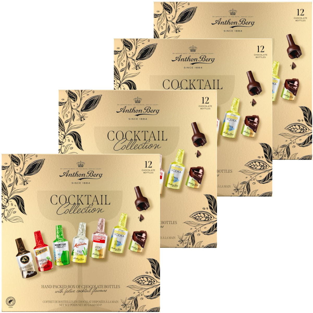 Produkt ANTHON BERG Czekolada 4x Czekoladki z alkoholem Anthon Berg Chocolate Cocktails 12 szt 187g K_006175_4