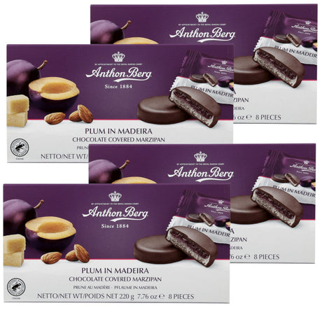 Produkt ANTHON BERG Czekolada 4x Owoce w czekoladzie z alkoholem i marcepanem Anthon Berg Plum in Madeira 220g K_004172_4