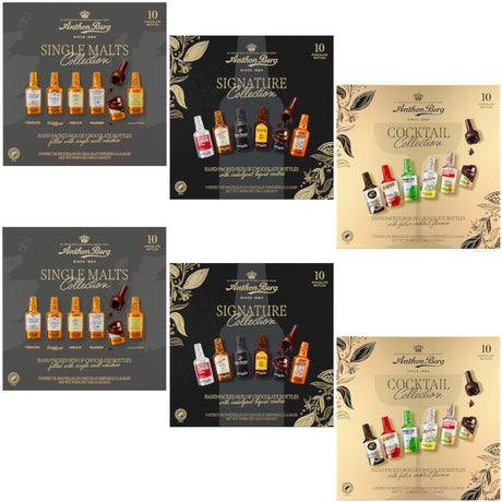 Produkt ANTHON BERG Czekolada 6x Czekoladki buteleczki z alkoholem Anthon Berg 10 szt 156g Z10066
