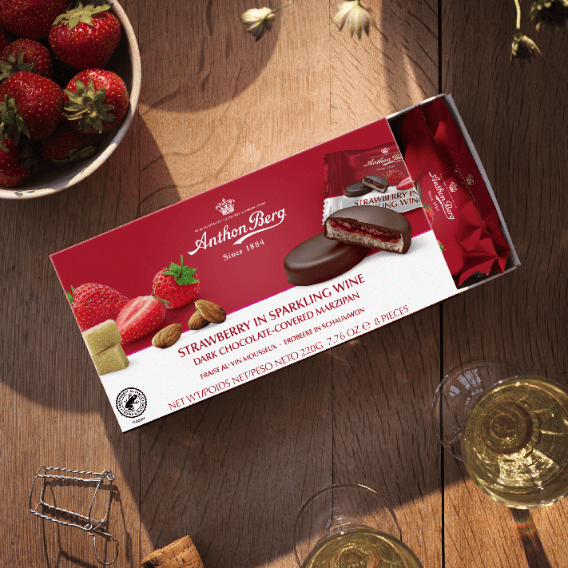 Produkt ANTHON BERG Czekolada 6x Czekoladki praliny marcepan z alkoholem Anthon Berg 220g Z10064