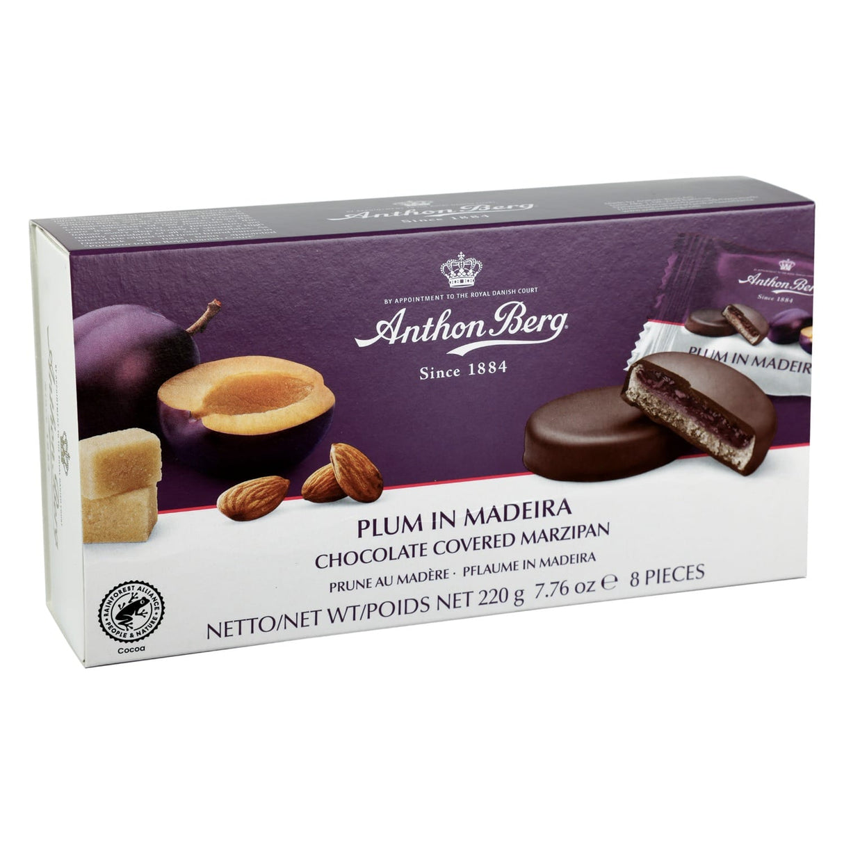 Produkt ANTHON BERG Czekolada 6x Czekoladki praliny marcepan z alkoholem Anthon Berg 220g Z10064