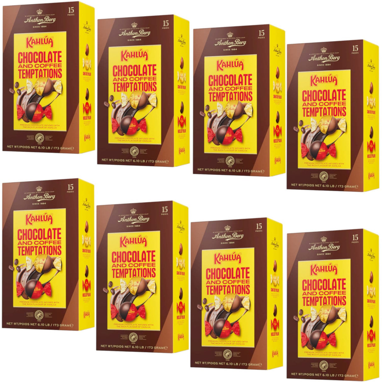 Produkt ANTHON BERG Czekolada 8x Praliny Anthon Berg Kahlua Temptations 173g K_006296_8