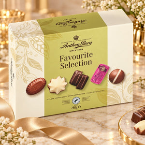 Produkt ANTHON BERG Czekolada Bombonierka Anthon Berg Favourite Selection czekoladki z nadzieniem 250g 006654