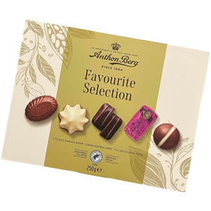 Produkt ANTHON BERG Czekolada Bombonierka Anthon Berg Favourite Selection czekoladki z nadzieniem 250g 006654