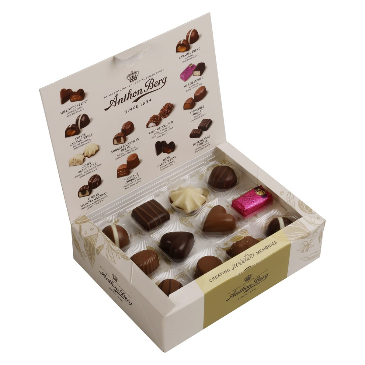 Produkt ANTHON BERG Czekolada Bombonierka Anthon Berg Favourite Selection czekoladki z nadzieniem 250g 006654