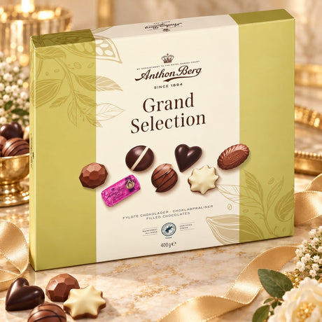 Produkt ANTHON BERG Czekolada Bombonierka Anthon Berg Grand Selection czekoladki z nadzieniem 400g 006655