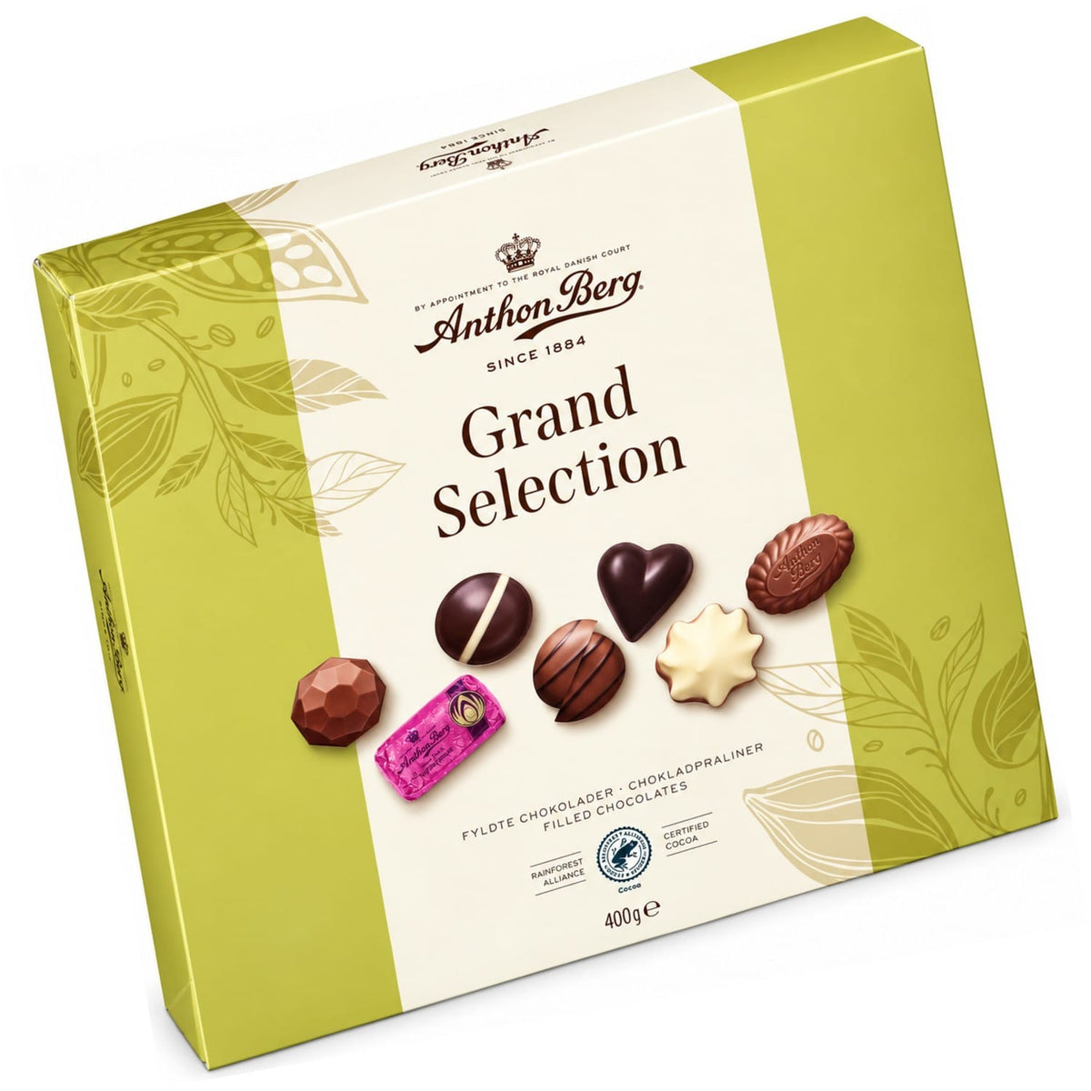 Produkt ANTHON BERG Czekolada Bombonierka Anthon Berg Grand Selection czekoladki z nadzieniem 400g 006655