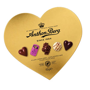 Produkt ANTHON BERG Czekolada Bombonierka Anthon Berg Heart Shaped Gold Box czekoladki z nadzieniem 155g 006656