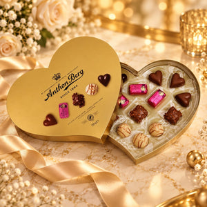 Produkt ANTHON BERG Czekolada Bombonierka Anthon Berg Heart Shaped Gold Box czekoladki z nadzieniem 155g 006656
