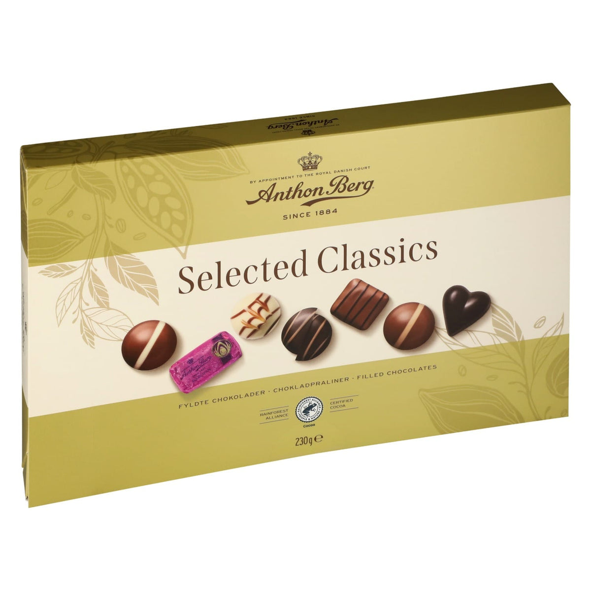Produkt ANTHON BERG Czekolada Bombonierka Anthon Berg Selected Classics  czekoladki z nadzieniem 230g 006653