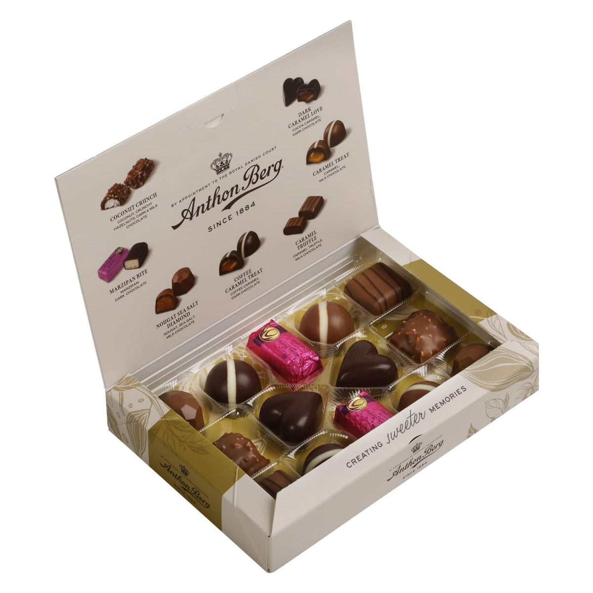 Produkt ANTHON BERG Czekolada Bombonierka Anthon Berg Selected Favourites czekoladki z nadzieniem 150g 004363