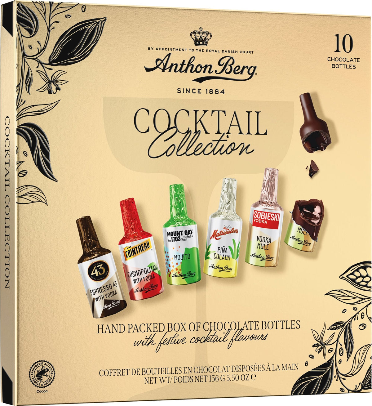 Produkt ANTHON BERG Czekolada Czekoladki z alkoholem Anthon Berg Chocolate Cocktails 10 szt 156g 006294