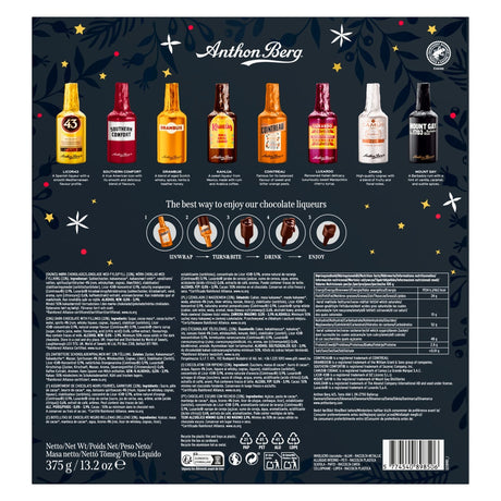 Produkt ANTHON BERG Czekolada Kalendarz adwentowy Anthon Berg Liqueurs czekoladki z likierem 24szt 375g 004183