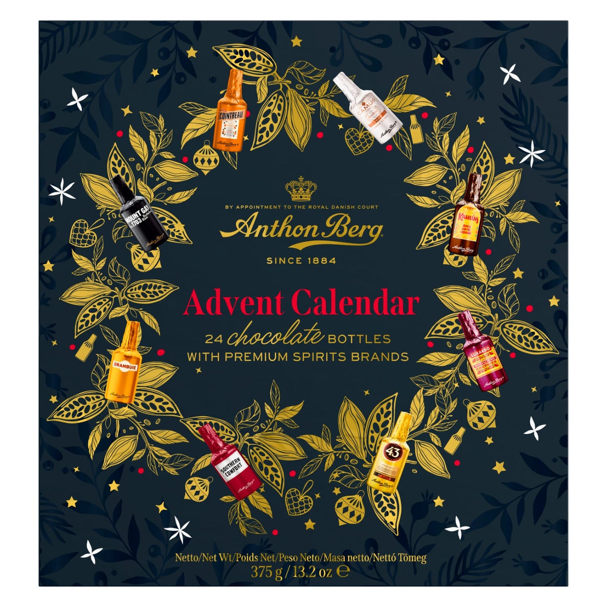 Produkt ANTHON BERG Czekolada Kalendarz adwentowy Anthon Berg Liqueurs czekoladki z likierem 24szt 375g 004183