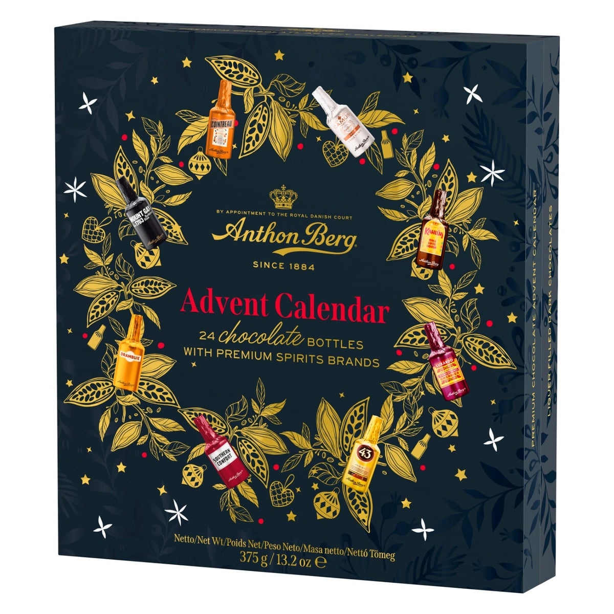 Produkt ANTHON BERG Czekolada Kalendarz adwentowy Anthon Berg Liqueurs czekoladki z likierem 24szt 375g 004183