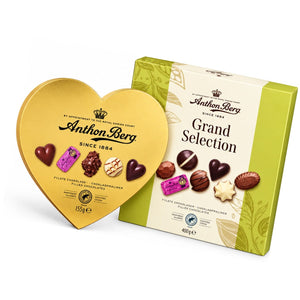 Produkt ANTHON BERG Czekolada Zestaw pralin Anthon Berg Grand Selection 400g + Berg Heart Shaped Gold Box 150g Z10073