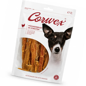 CORWEX Premium Paski z Piersi Kurczaka Przysmak dla Psa 250g