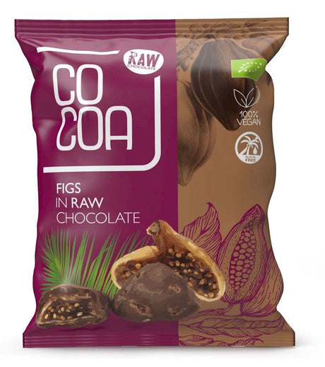 Produkt COCOA (czekolady i bakalie w surowej czekoladzie) FIGI W SUROWEJ CZEKOLADZIE BIO 70 g - COCOA 5902768064520