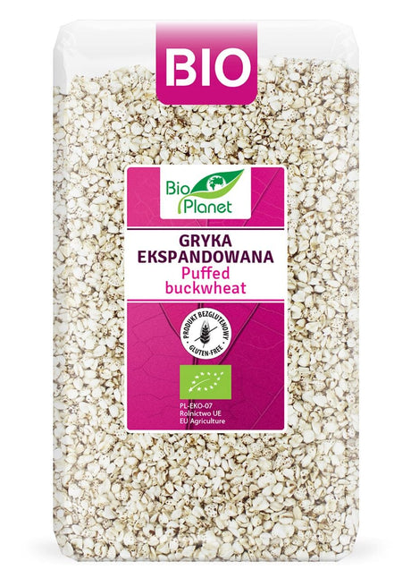 Produkt BIO PLANET - seria RÓŻOWA (płatki, otręby, musli) GRYKA EKSPANDOWANA BEZGLUTENOWA BIO 100 g - BIO PLANET 5902175869831
