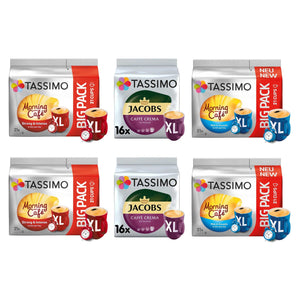 Produkt TASSIMO Kapsułki do ekspresu Kapsułki do ekspresu TASSIMO Jacobs i Morning Cafe XL mix 6 szt Z00535