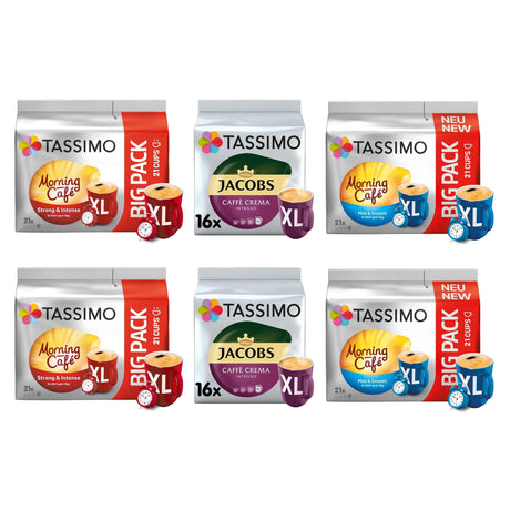 Produkt TASSIMO Kapsułki do ekspresu Kapsułki do ekspresu TASSIMO Jacobs i Morning Cafe XL mix 6 szt Z00535