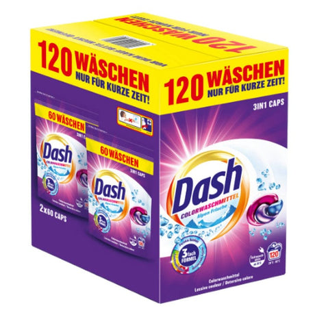 Produkt DASH Kapsułki do prania DASH Color Frische 3 w 1 do koloru 120 szt. 005091
