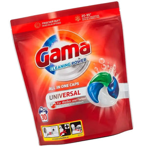 Produkt GAMA Kapsułki do prania GAMA Universal 4w1 All in One uniwersalne 30szt 005971