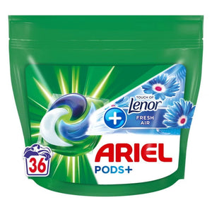 Produkt ARIEL Kapsułki do prania Kapsułki do prania ARIEL All-in-1 + Fresh Air Touch of Lenor 36 szt 004506