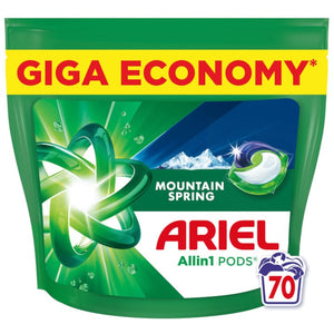 Produkt ARIEL Kapsułki do prania Kapsułki do prania ARIEL Allin1 Mountain Spring + Color 2x 70szt Z00928