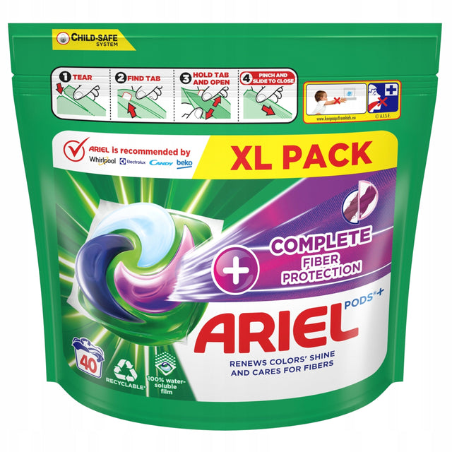 Produkt ARIEL Kapsułki do prania Kapsułki do prania ARIEL Complete Fiber Protection kolor 40 szt 003973